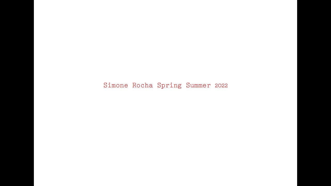 Simone Rocha Spring Summer 2022