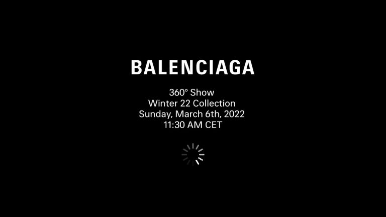 Balenciaga 360° Show Winter 22 Kollektion