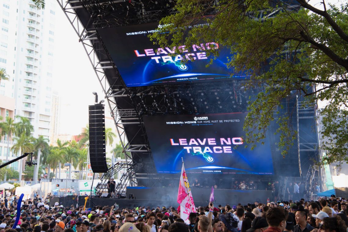 ‘Mission: Home’ Leave No Trace messaging at Worldwide Stage / Photo by Gina Tomasetti