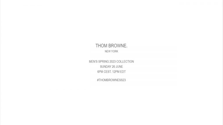 ... thom browne men's spring 2023 collection ...