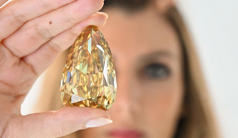 Sotheby's Unveils The Golden Canary - A Yellow Diamond Weighing Over 300 Carats