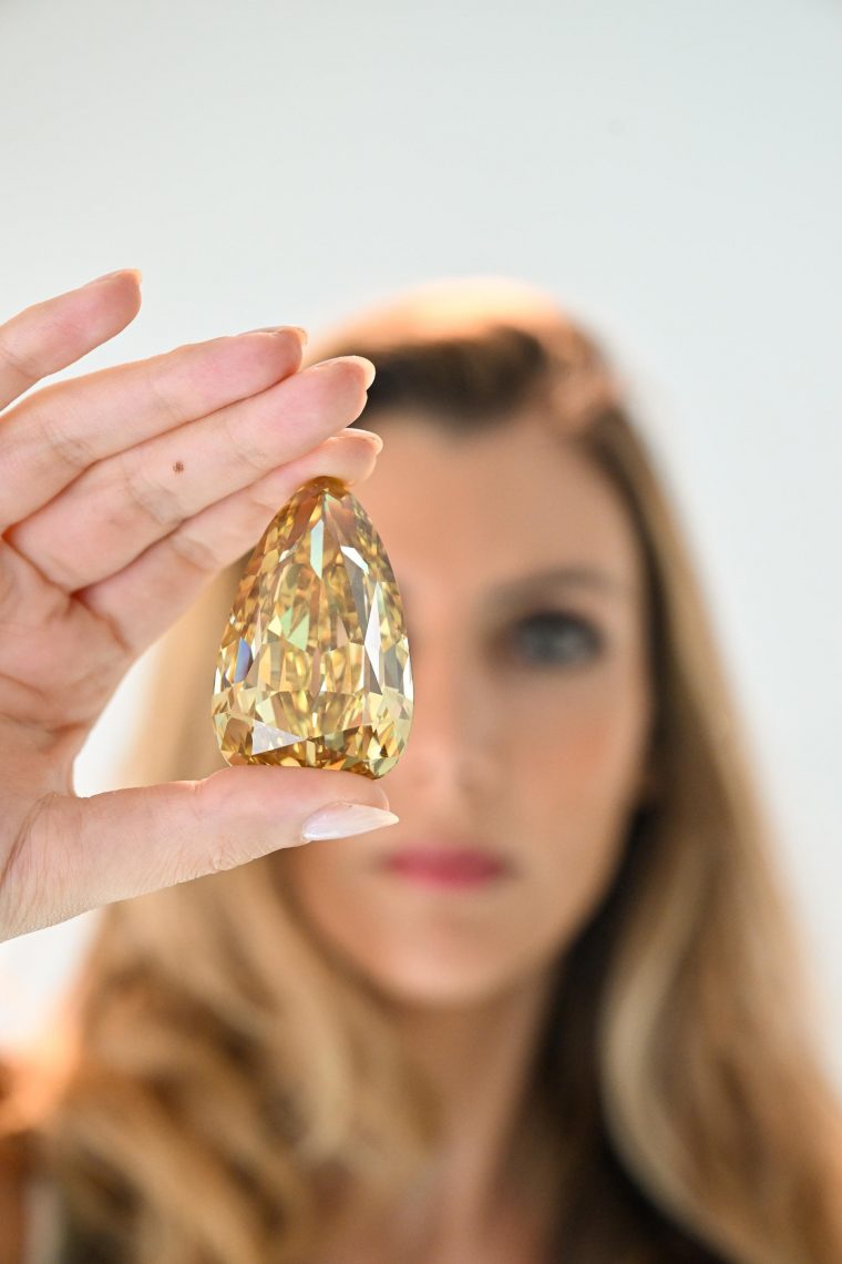 Sotheby's Unveils The Golden Canary - A Yellow Diamond Weighing Over 300 Carats