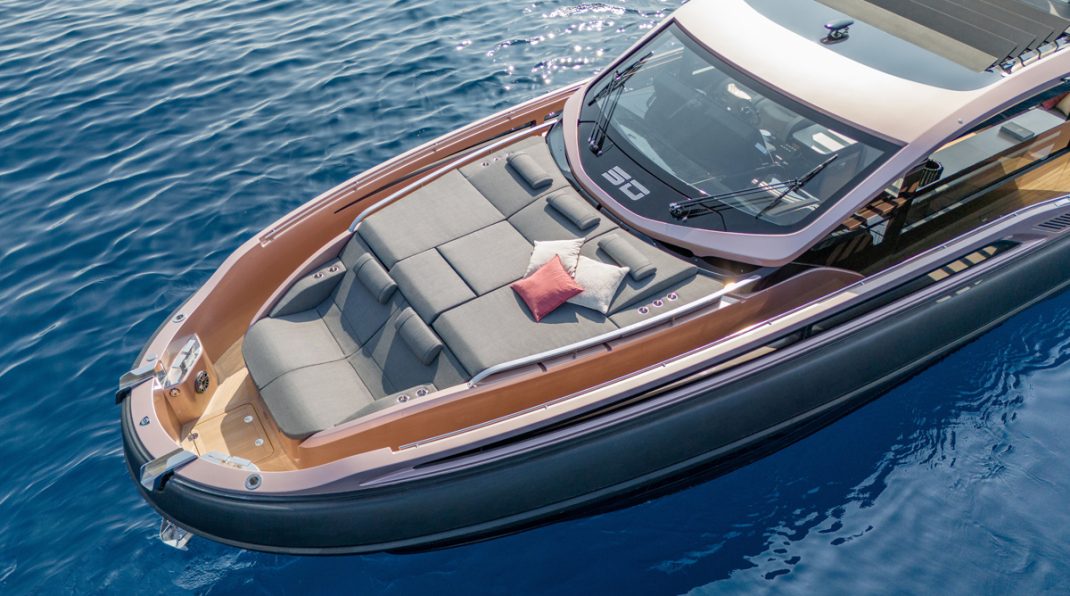 1 1 – Christian Grande breaks the molds of yacht design with the new rib Rebel 50 G 2 - 3