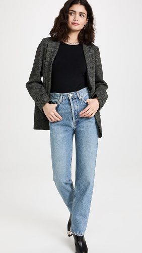 AGOLDE 90's Pinch Waist High Rise Straight Jeans