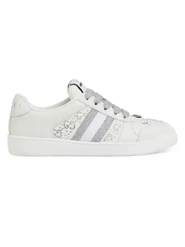 Gucci Screener Leather Low-Top Sneakers
