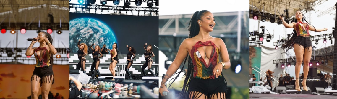 Der internationale Popstar Shenseea schließt das weltgrößte Afrobeats-Festival Afronation 2024 vor ihrer ersten Headliner-Tournee ab