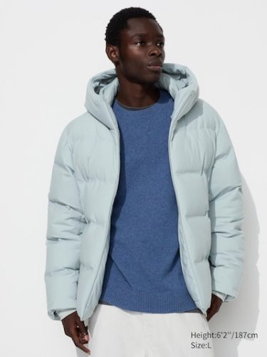 Parka in piuma d'oca senza cuciture