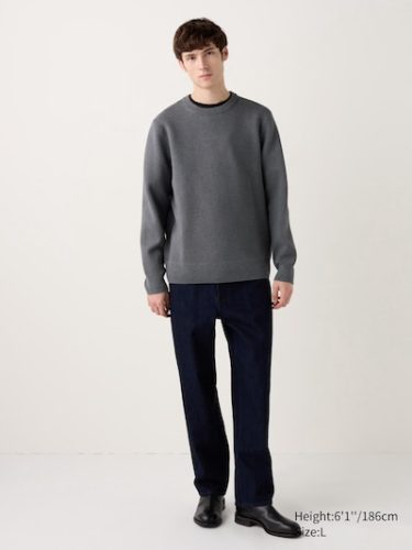 Maglione girocollo a coste Milano lavabile