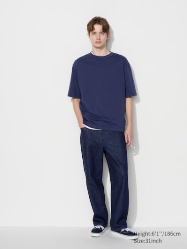 Jeans larghi e dritti