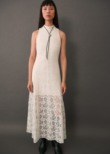 Lace detail gown