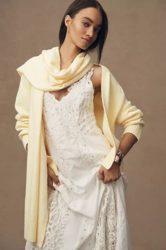 By Anthropologie Cardigan Sweater with Scarf