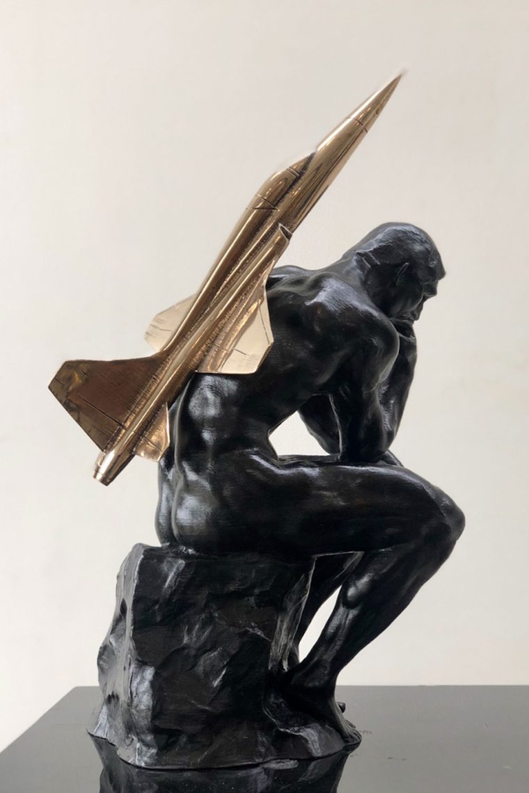 Jet-man-Medium-Bronze-Size-10x10x10inches-Edition-10-Signed