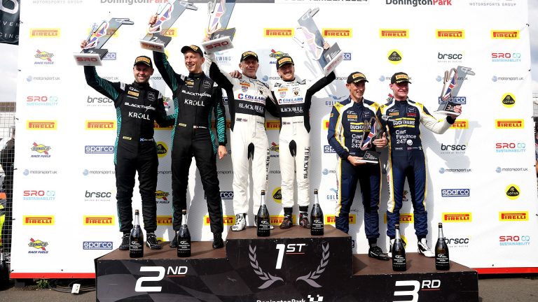 Lamborghini takes fifth British GT Championship win of the year at Donington Park