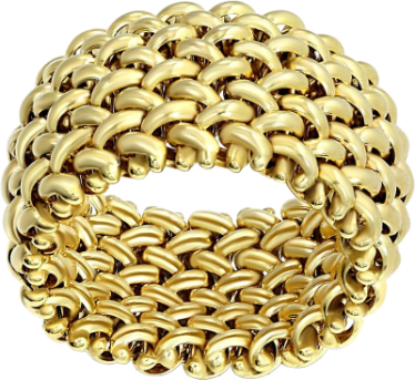 LUXE by Italia D'Oro Riso Ring 18K Yellow Gold 14.0mm