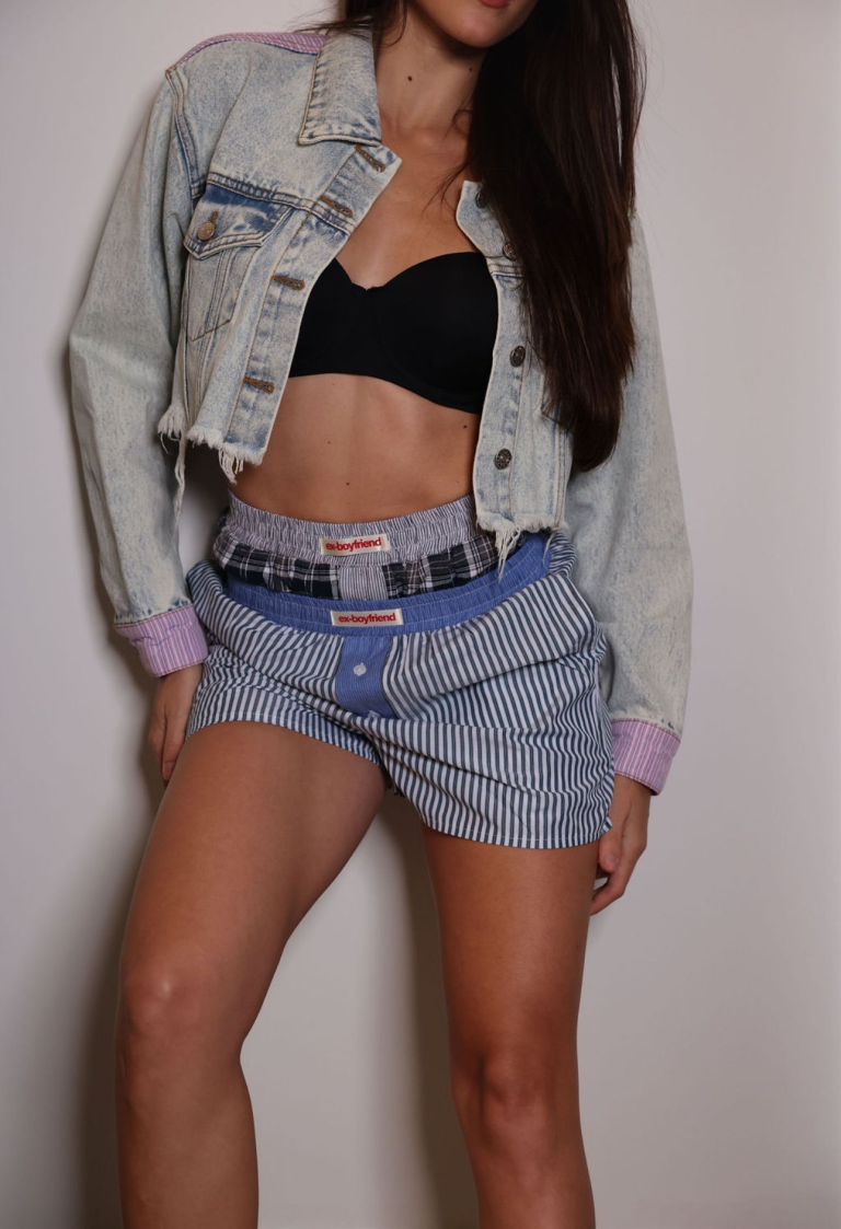Tendências vistas na NYFW: Boxers listrados, camisa de manga comprida, saia balonê, renda para o dia a dia.
