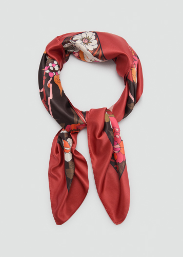 Floral printed scarf