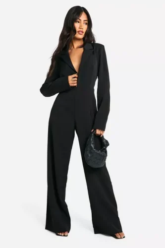 Tailored Wide Leg Jumpsuit