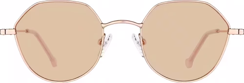 Rose Gold Geometric Glasses
