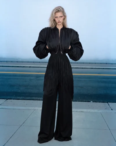 David Koma Spring 2027: Crystal Spirals, Fringe and AI