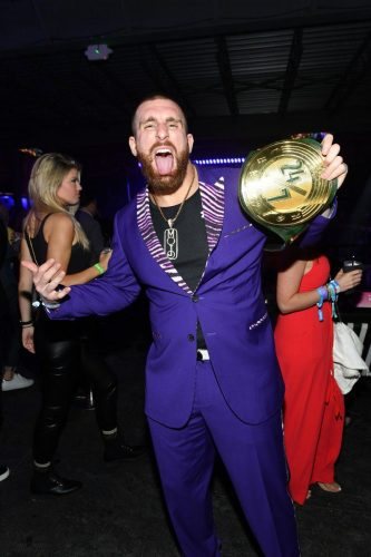 Mojo Rawley attends AT&T TV Super Saturday Night at Meridian at Island Gardens on February 01, 2020 in Miami, Florida.