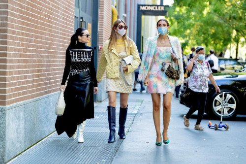 Street Style at FENDI during Milan Fashion Week