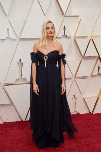 Oscar® nominee, Margot Robbie arrives on the red carpet of The 92nd Oscars® at the Dolby® Theatre in Hollywood, CA on Sunday, February 9, 2020.
