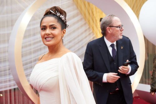 Salma Hayek arrives on the red carpet of The 92nd Oscars® at the Dolby® Theatre in Hollywood, CA on Sunday, February 9, 2020.